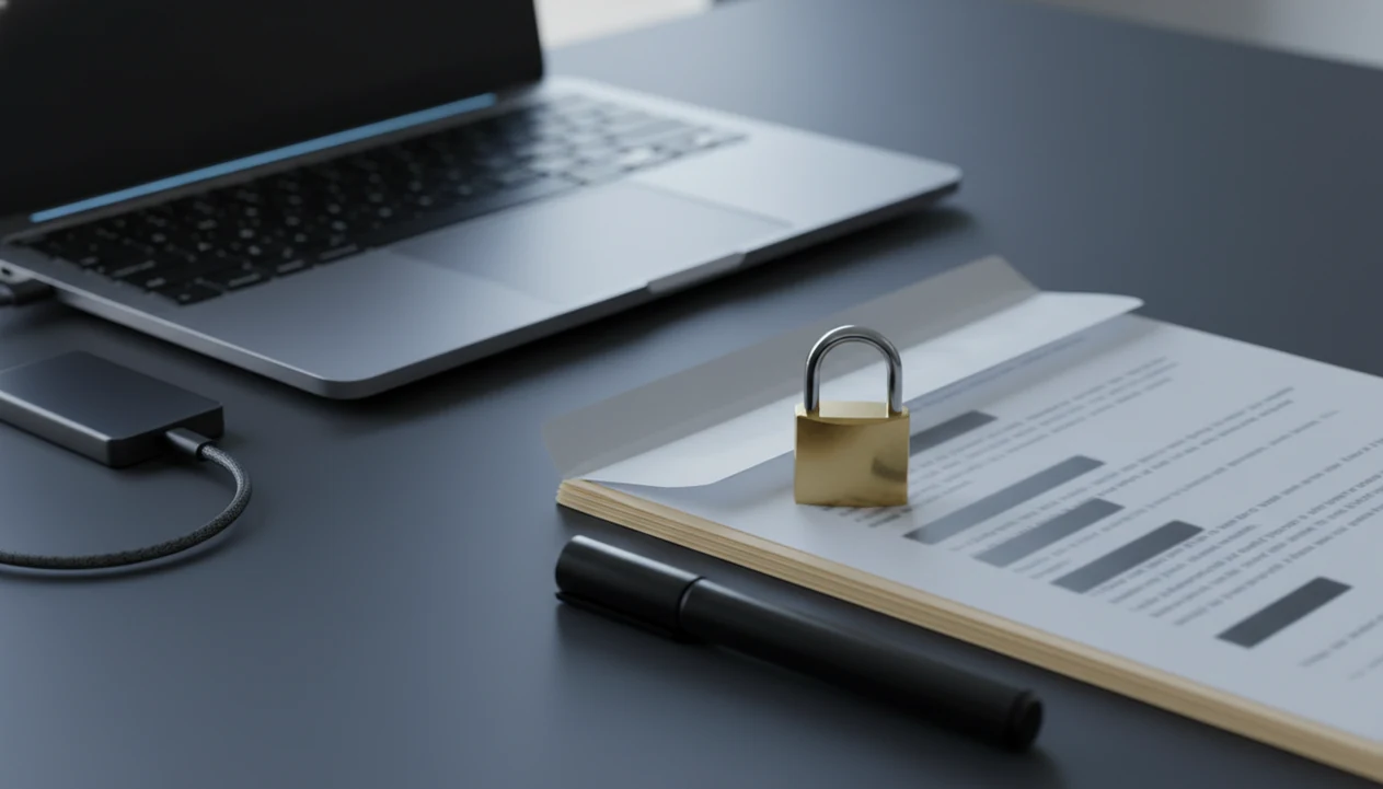 A locked legal document workspace suggests cautious handling before converting sensitive PDF files.