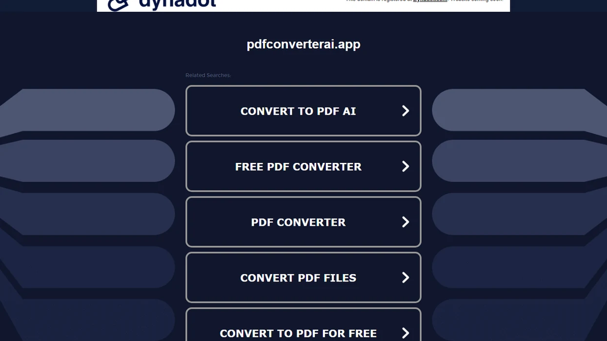 PDF Converter AI App interface screenshot